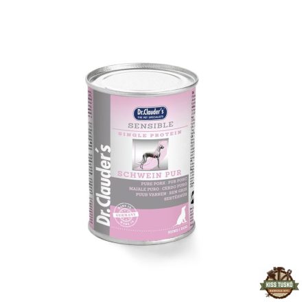Dr.Clauders Dog Selected Meat Sensible Pork Pure sertéses konzerv 375g