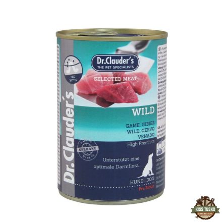 Dr.Clauders Dog Selected Meat Vadas konzerv 400g