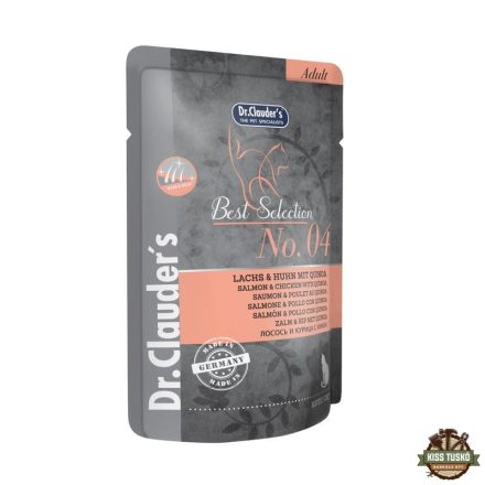 Dr.Clauders Best Selection Cat No4 alutasak lazac & csirke quinoával - Hair & Skin 85g