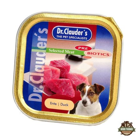 Dr.Clauders Dog Selected Meat Kacsás alutálka 100g