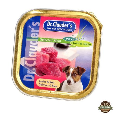 Dr.Clauders Dog Selected Meat Lazacos és rizses alutálka 100g
