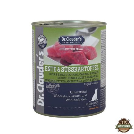 Dr.Clauders Dog Selected Meat Kacsás és édesburgonyás konzerv 800g