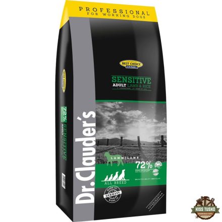 Dr.Clauders Best Choice Adult Sensitive Bárány & rizs All breed 20kg