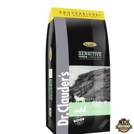 Dr.Clauders Best Choice Junior Sensitive Bárány & rizs All breed 20kg