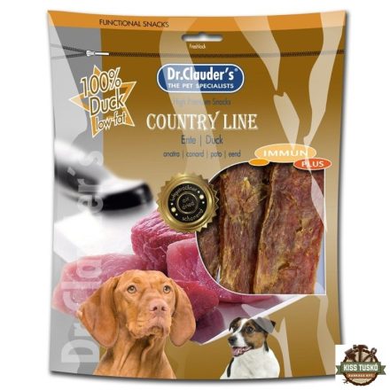 Dr.Clauders Dog Jutalomfalat Country Line Snack kacsa 170g