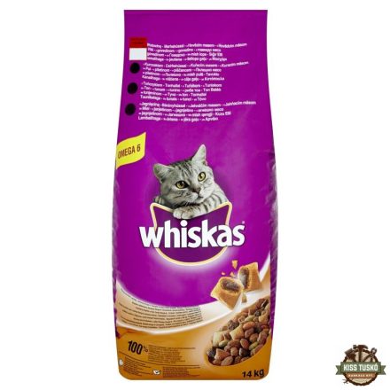 Whiskas száraz macskaeledel marhával 14kg