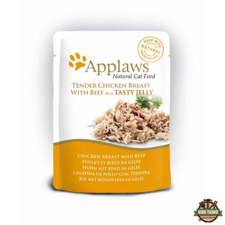Applaws Cat Tasakos Csirkehús Marhahússal Zselében, 70g