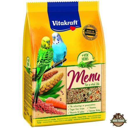 Vitakraft Menu Vital Hullámos Papagáj Részére 500g