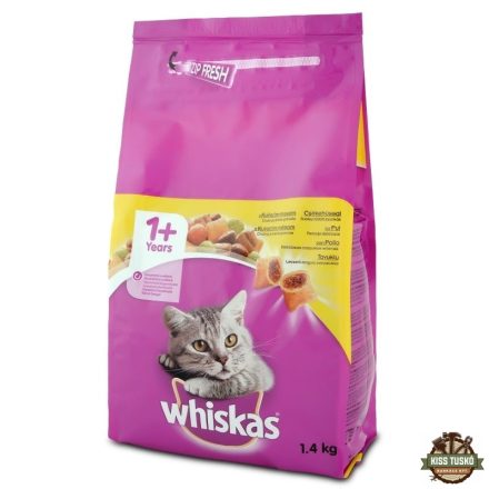Whiskas száraz macskaeledel csirkével 1,4kg