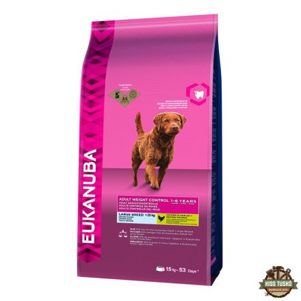 Eukanuba Adult Weight Control Large kutyatáp 15kg