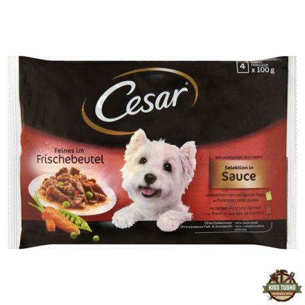 Cesar alutasak 4 pack válogatás mártásban Multipack 4x100g