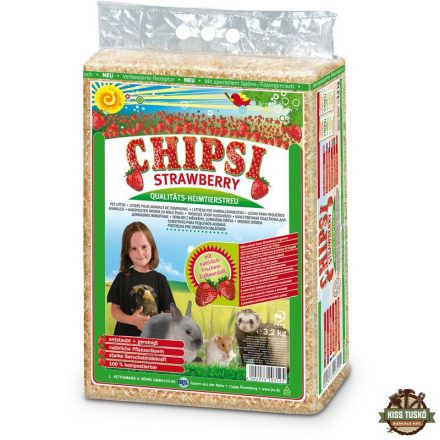 Chipsi Forgács Epres 60l, 3,2kg