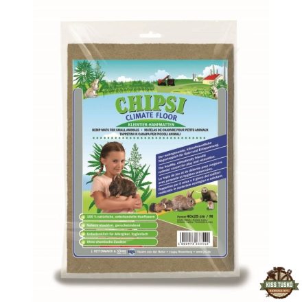 Chipsi Klímabarát Rágcsálószőnyeg, Kender M 200g 40x25cm