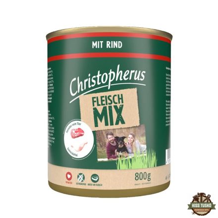 Christopherus Dog konzerv meat mix marha 800g
