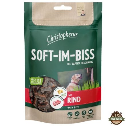 Christopherus Dog Jutalomfalat Grain Free Soft-Im-Biss Marha 125g