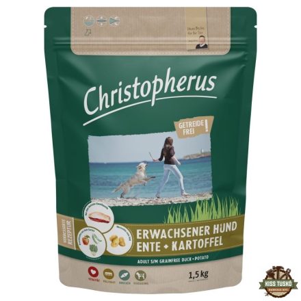 Christopherus Dog Adult Grainfree Kacsa és burgonya Small & medium 1,5kg
