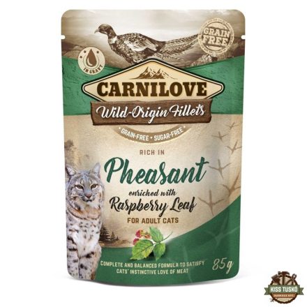 Carnilove Cat tasakos Pheasant with Raspberry Leaves - Fácán málnalevéllel 85g