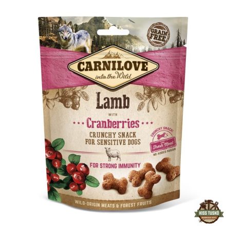 Carnilove Dog Jutalomfalat Crunchy Lamb&cranberries - Bárányhús vörösáfonyával 200g