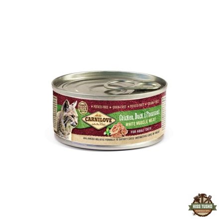 Carnilove Cat Chicken, Duck & Pheasant Can- Csirke, Kacsa és Fácán Hússal Konzerv 100g