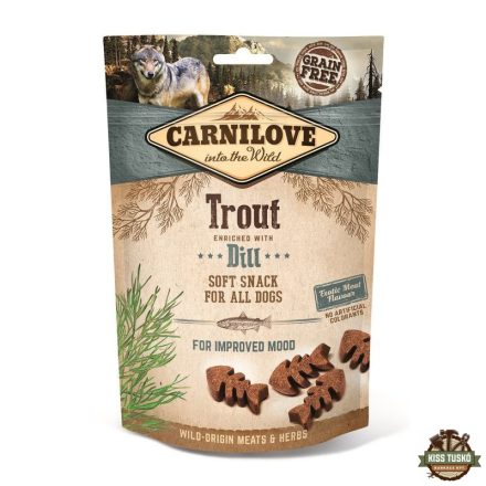 Carnilove Dog Jutalomfalat Semi Moist Trout&dill - Pisztráng kaporral 200g