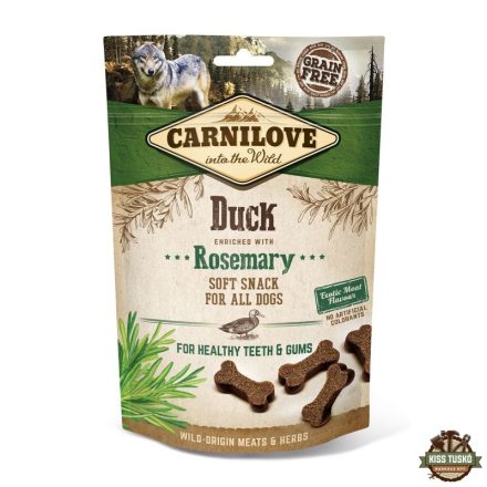 Carnilove Dog Jutalomfalat Semi Moist Duck&rosemary - Kacsa rozmaringgal 200g