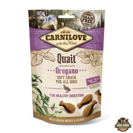 Carnilove Dog Jutalomfalat Semi Moist Quail&oregano - Fürj oregánóval 200g