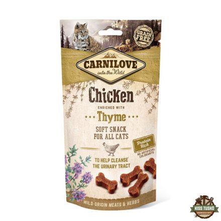 Carnilove Cat Jutalomfalat Semi Moist Chicken&thyme - Csirke kakukkfűvel 50g