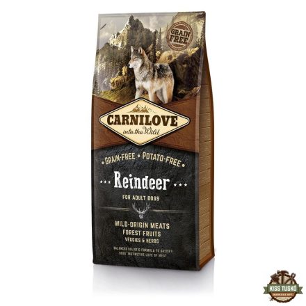 Carnilove Adult Reindeer- Rénszarvas Hússal 12kg