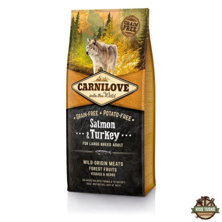 Carnilove Dog Adult Salmon & Turkey Large - Lazac & Pulyka 4kg