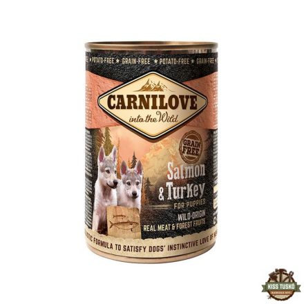 Carnilove Puppy Salmon & Turkey Can- Lazac és Pulyka Hússal Konzerv 400g