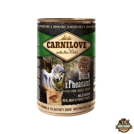 Carnilove Adult Duck & Pheasant Can- Kacsa és Fácán Hússal Konzerv 400g