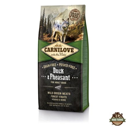 Carnilove Adult Duck & Pheasant- Kacsa és Fácán Hússal 12kg