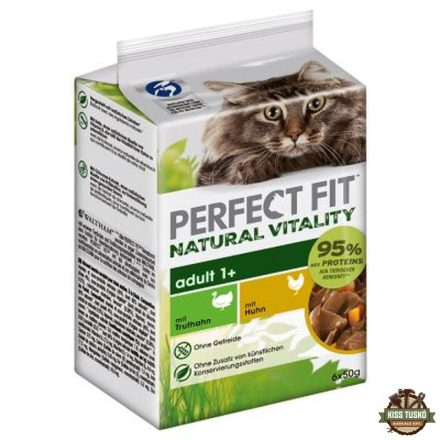 PERFECT FIT mini tasakos csirke & pulyka 6x50gr Multipack