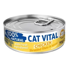   Cat Vital konzerv csirkefilé falatok felnőtt macskáknak szószban 70g