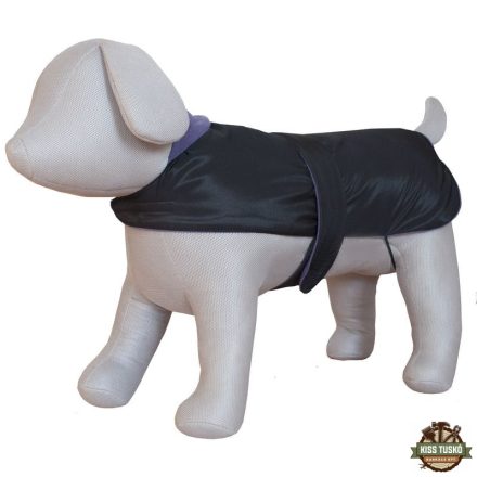Kutyaruha Vizlepergetős,Tépőzáras 25cm/30-38cm Fekete