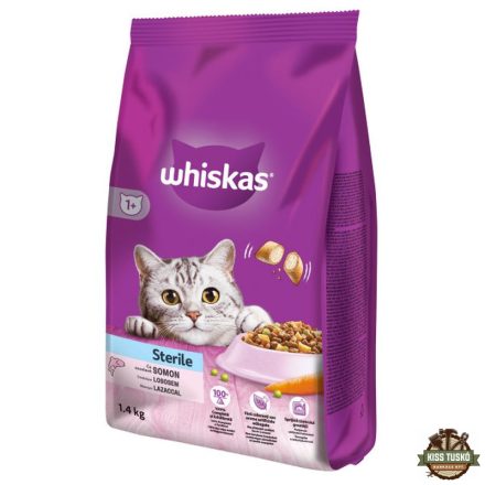 Whiskas Száraz Steril Lazac 1,4kg