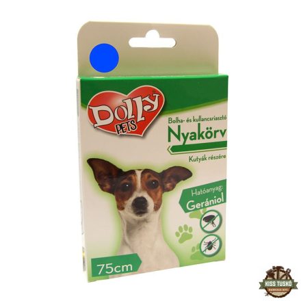 Dolly Natural Bolha és kullancsriasztó nyakörv kutyák részére kék 75cm