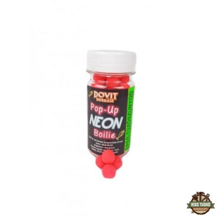 Dovit Pop-Up Neon Boilie 10mm - Eper-tűzőszúnyog 18g