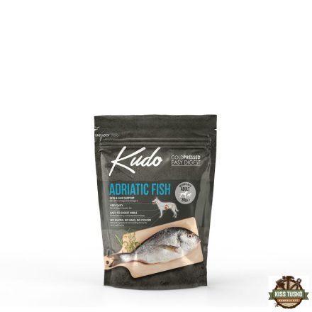 Kudo Low Grain Adult Adriatic Fish Medium/Maxi száraz kutyatáp adriai hal 3kg