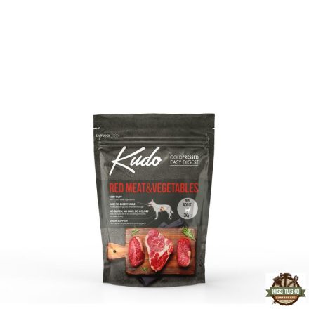 Kudo Low Grain Adult Red Meat/Vegetables Mini száraz kutyatáp vörös hús, zöldség 3kg