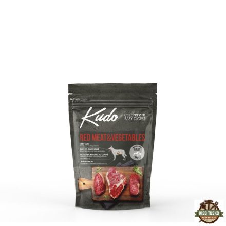 Kudo Low Grain Adult Red Meat/Vegetable Medium/Maxi száraz kutyatáp vörös hús, zöldség 3kg