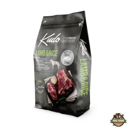 Kudo Low Grain Adult Lamb/Rice Medium/Maxi száraz kutyatáp bárány, rizs 12kg