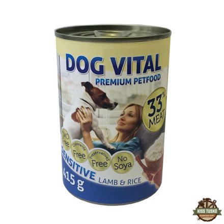 Dog Vital Sensitive konzerv bárány, rizs 415g