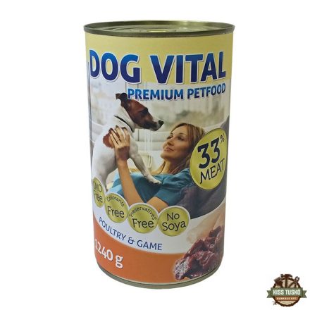 Dog Vital konzerv baromfi, vad 1240g