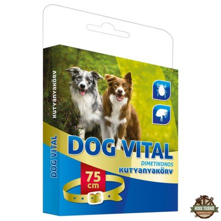 Dog Vital Dimetikonos Kutyanyakörv Piros