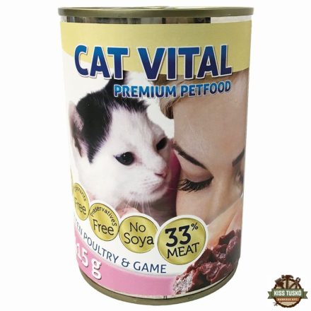 Cat Vital Kitten konzerv baromfi+vad 415gr