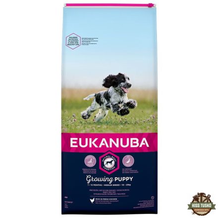 Eukanuba Puppy Medium kutyatáp 15kg