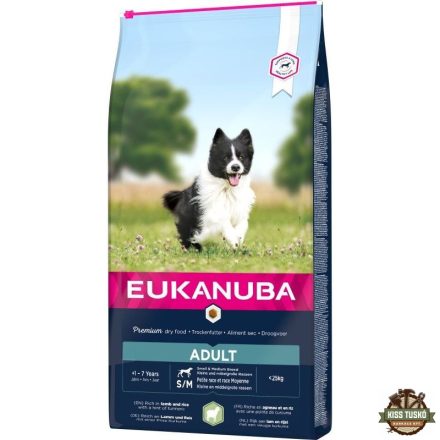 Eukanuba Adult Small&Medium Lamb & Rice kutyatáp 18kg