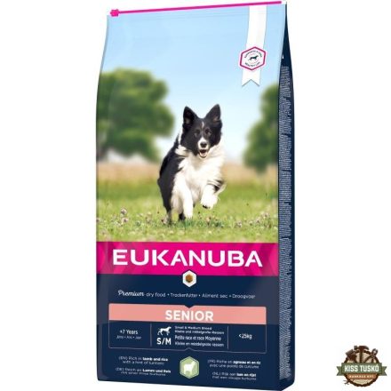 Eukanuba Senior Small & Medium Lamb & Rice kutyatáp 12kg