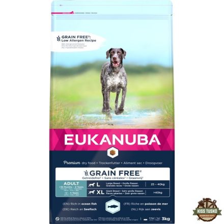 Eukanuba Adult Grain Free Large Ocean Fisch 3kg